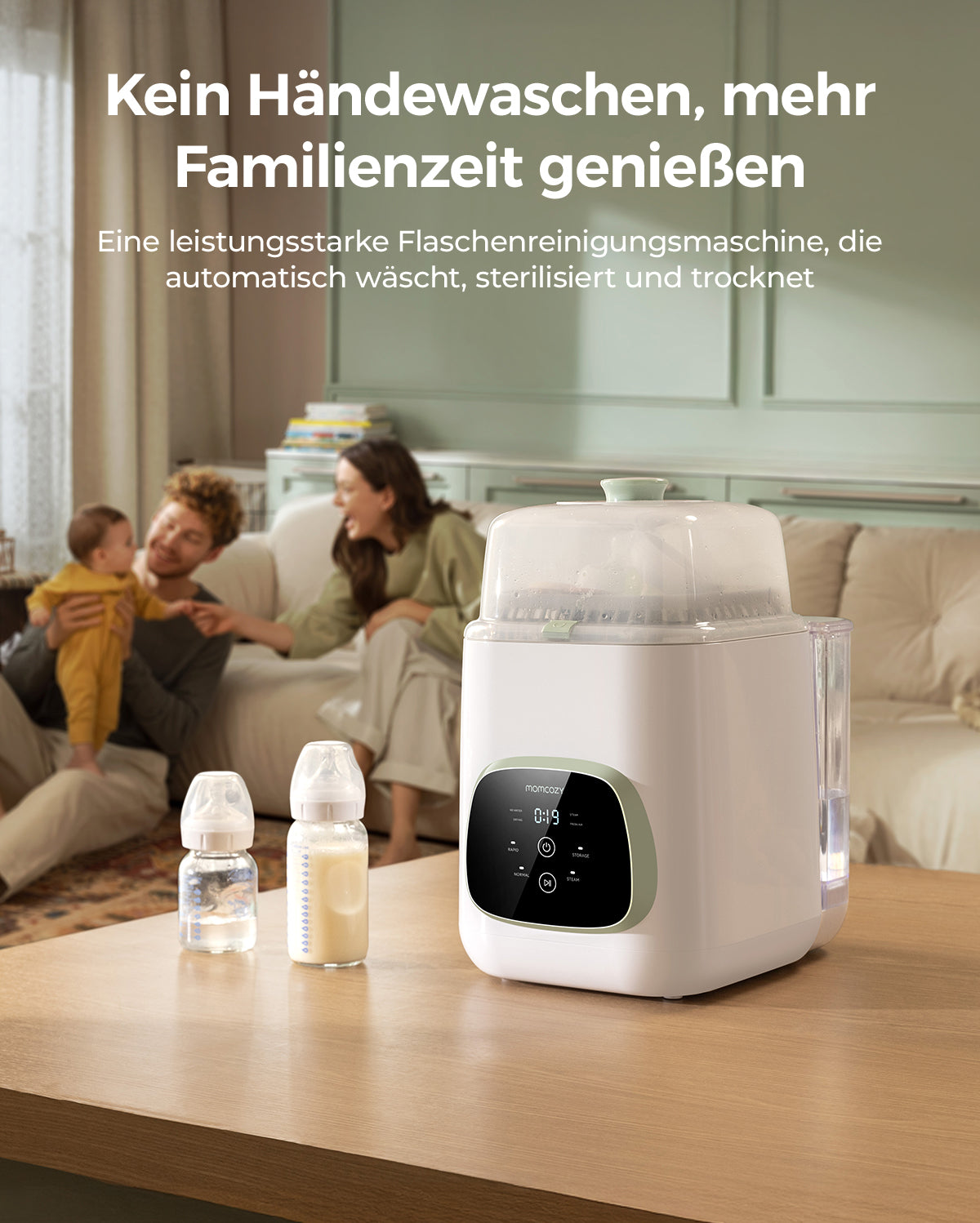 Momcozy KleanPal Pro Babyflaschenwaschmaschine und Sterilisator