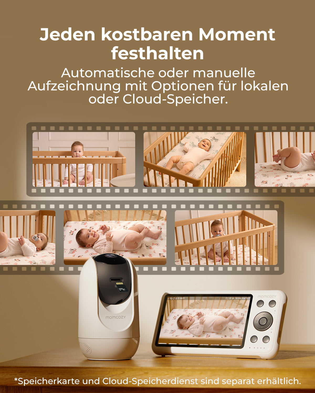 Momcozy 5-Zoll Dual-Mode Intelligentes Babyphone-BM04