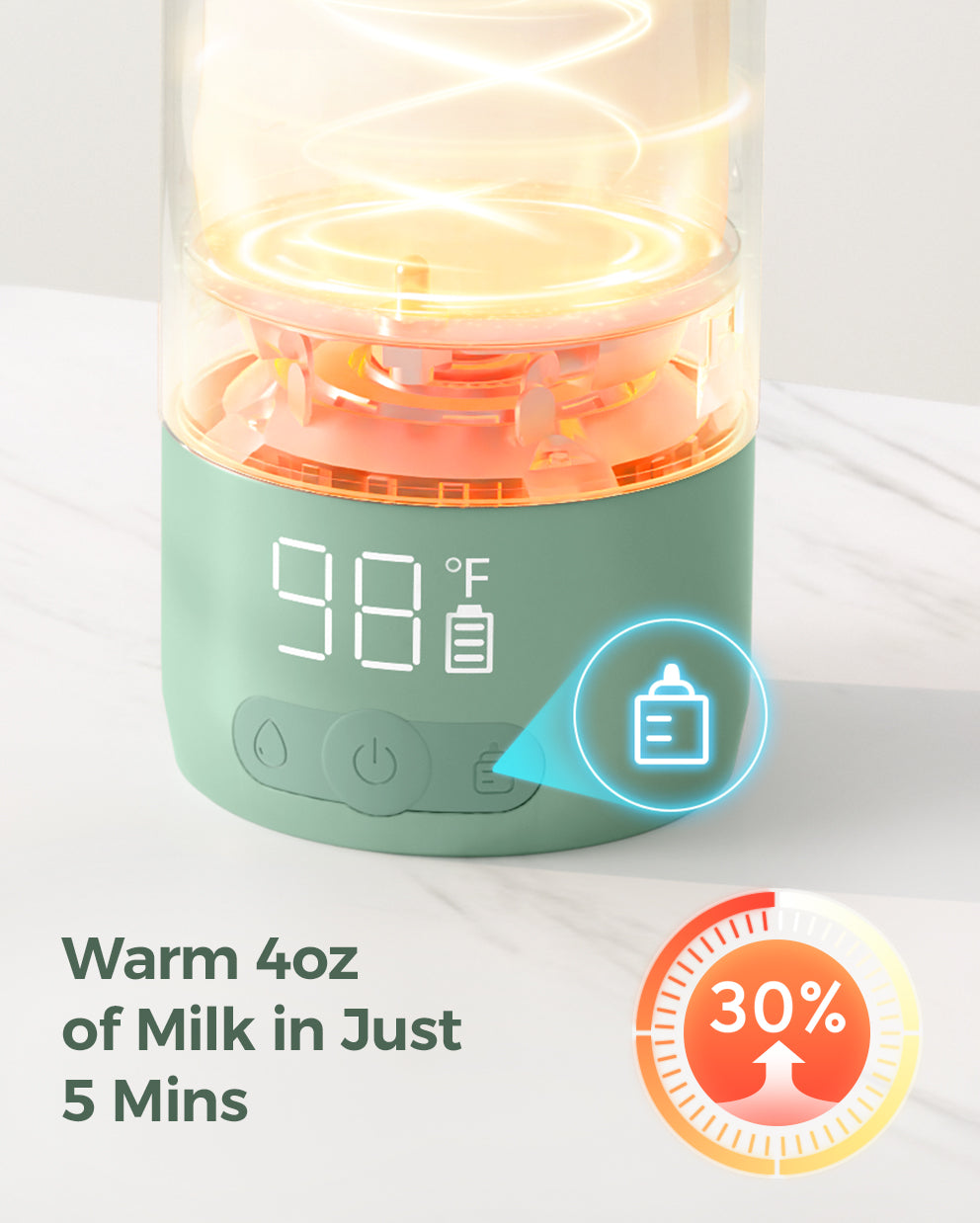 Portable Milk Warmer + 22oz Cooler – On-the-Go Bundle