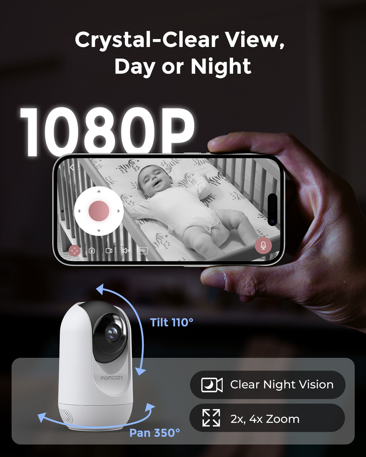 1080p Full HD Camera for Video Baby Monitor BM04