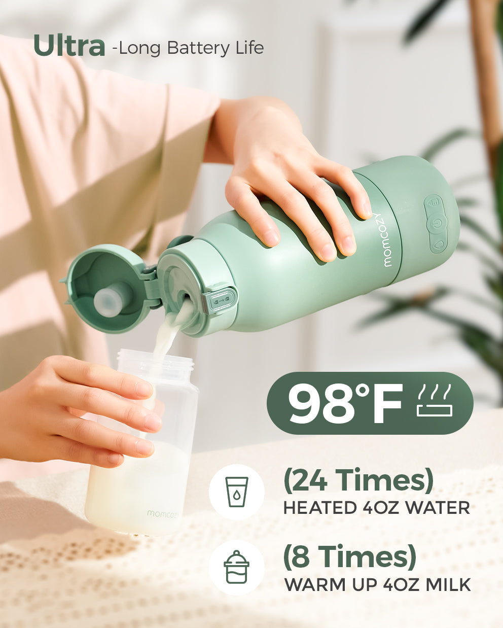 Portable Milk Warmer + 22oz Cooler – On-the-Go Bundle