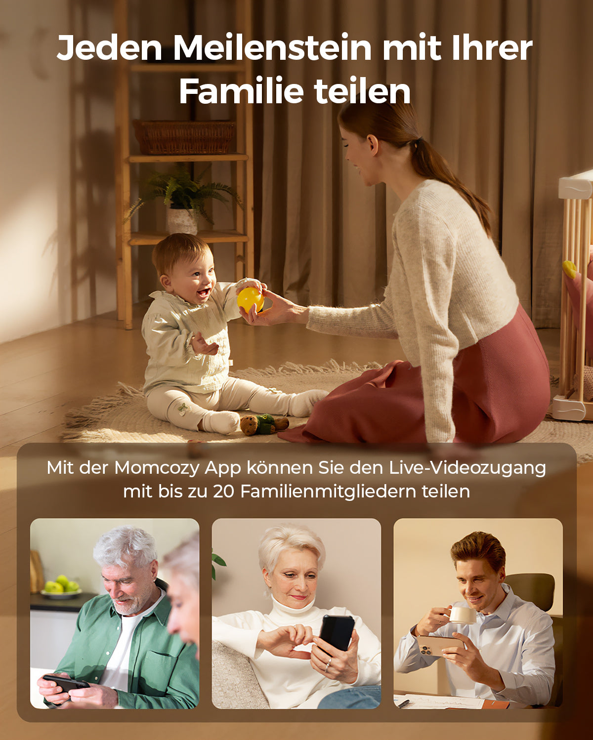 Momcozy 5-Zoll Dual-Mode Intelligentes Babyphone-BM04