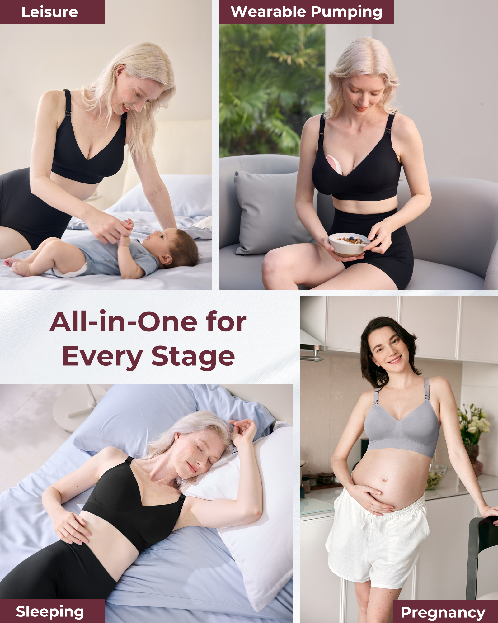 Momcozy CoolFit Nursing Bra—Ultra Stretch