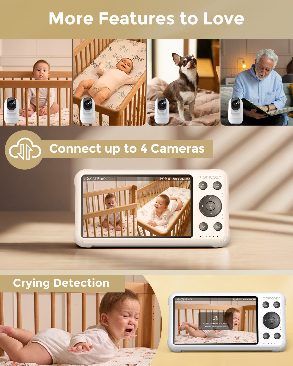 1080p Full HD Camera for Video Baby Monitor BM04