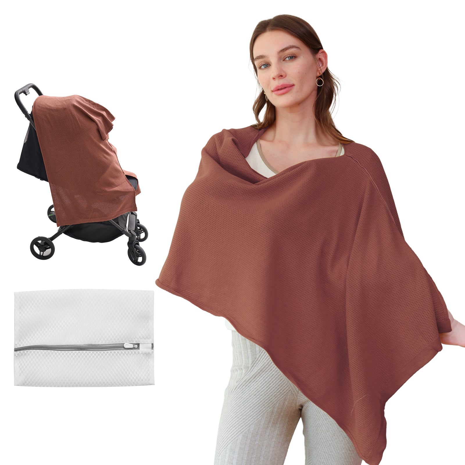 Momcozy Stilldecke - Weicher, atmungsaktiver, vielseitig einsetzbarer Poncho