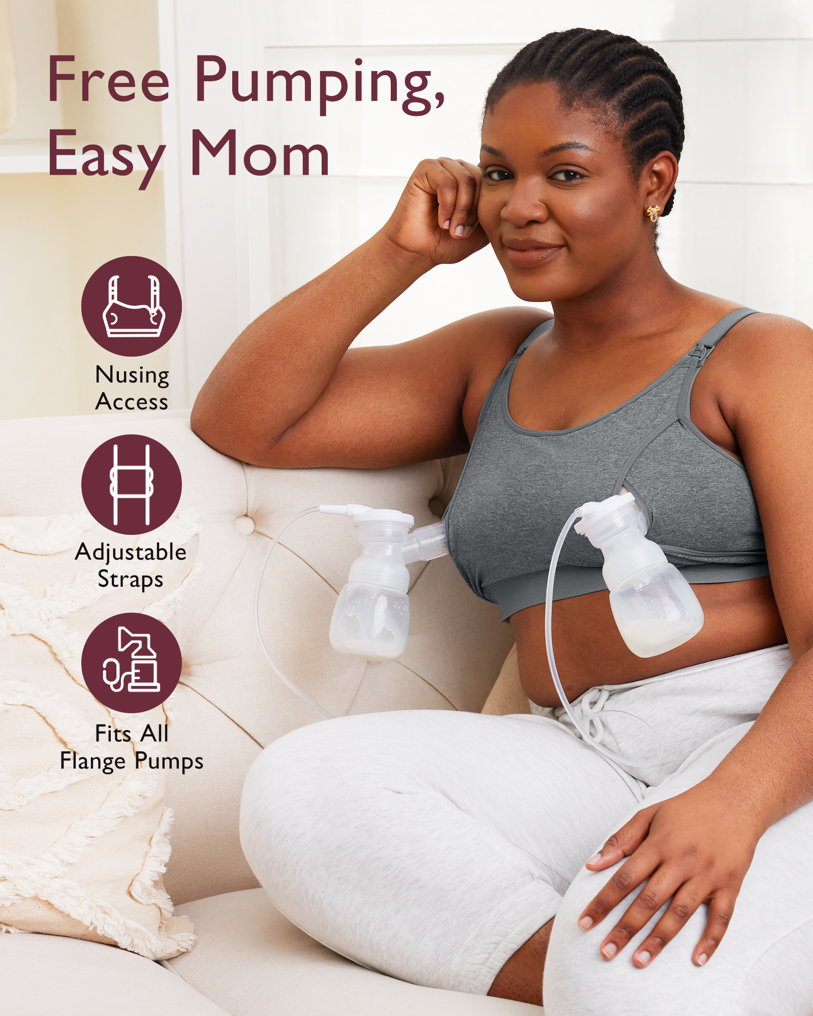 Original Hands-Free Pumping Bra | New Color