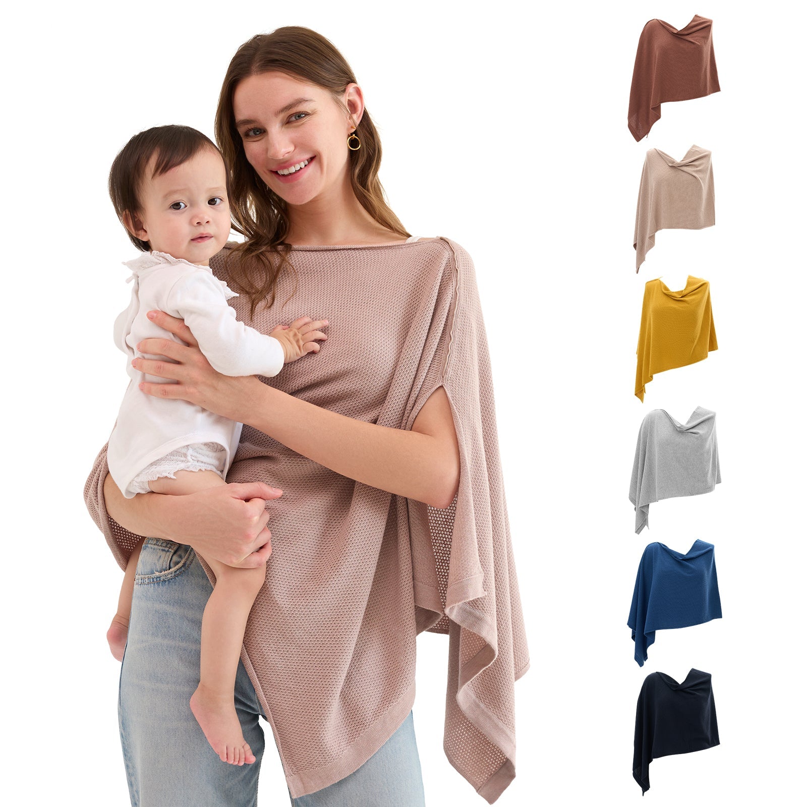 Momcozy Stilldecke - Weicher, atmungsaktiver, vielseitig einsetzbarer Poncho