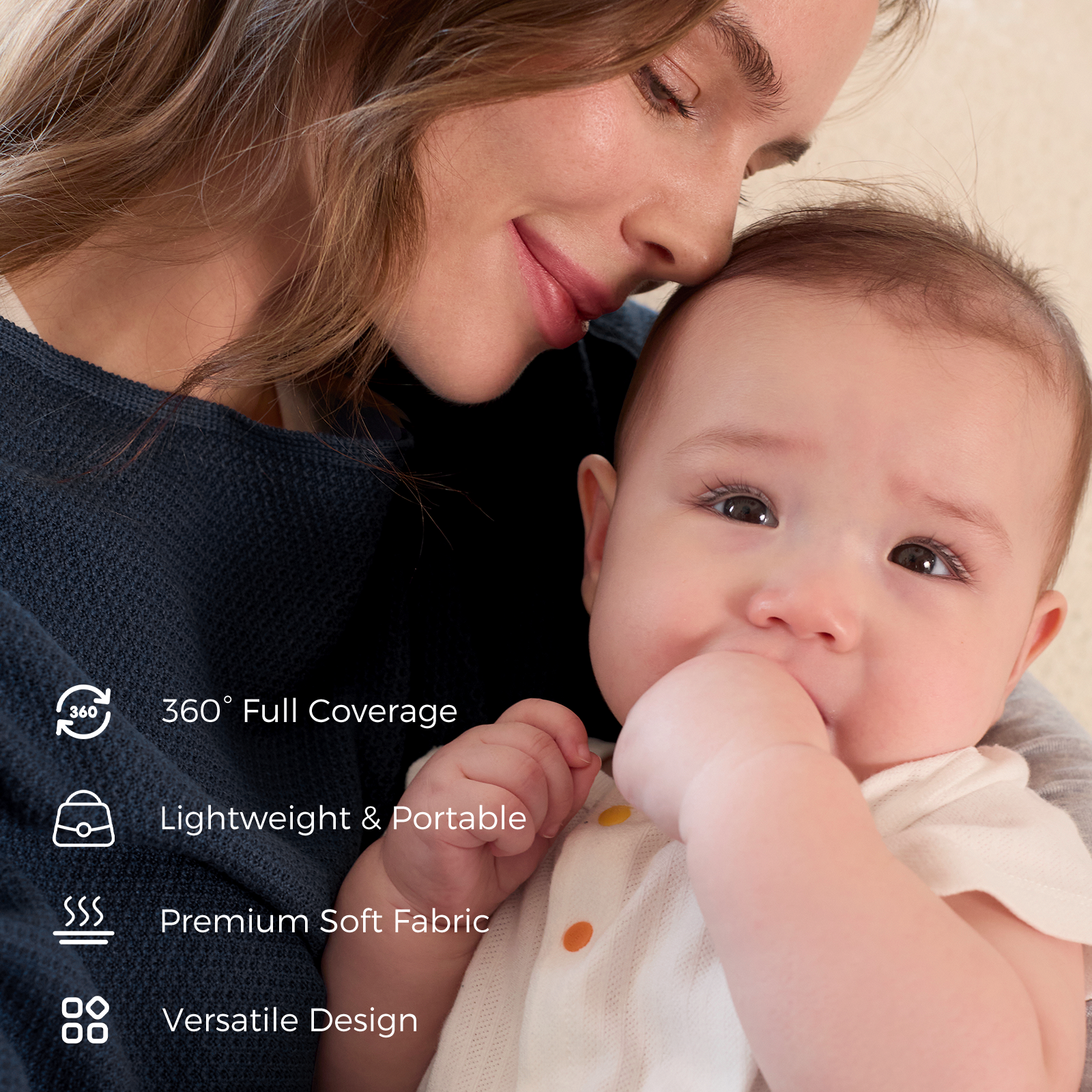 Momcozy Stilldecke - Weicher, atmungsaktiver, vielseitig einsetzbarer Poncho