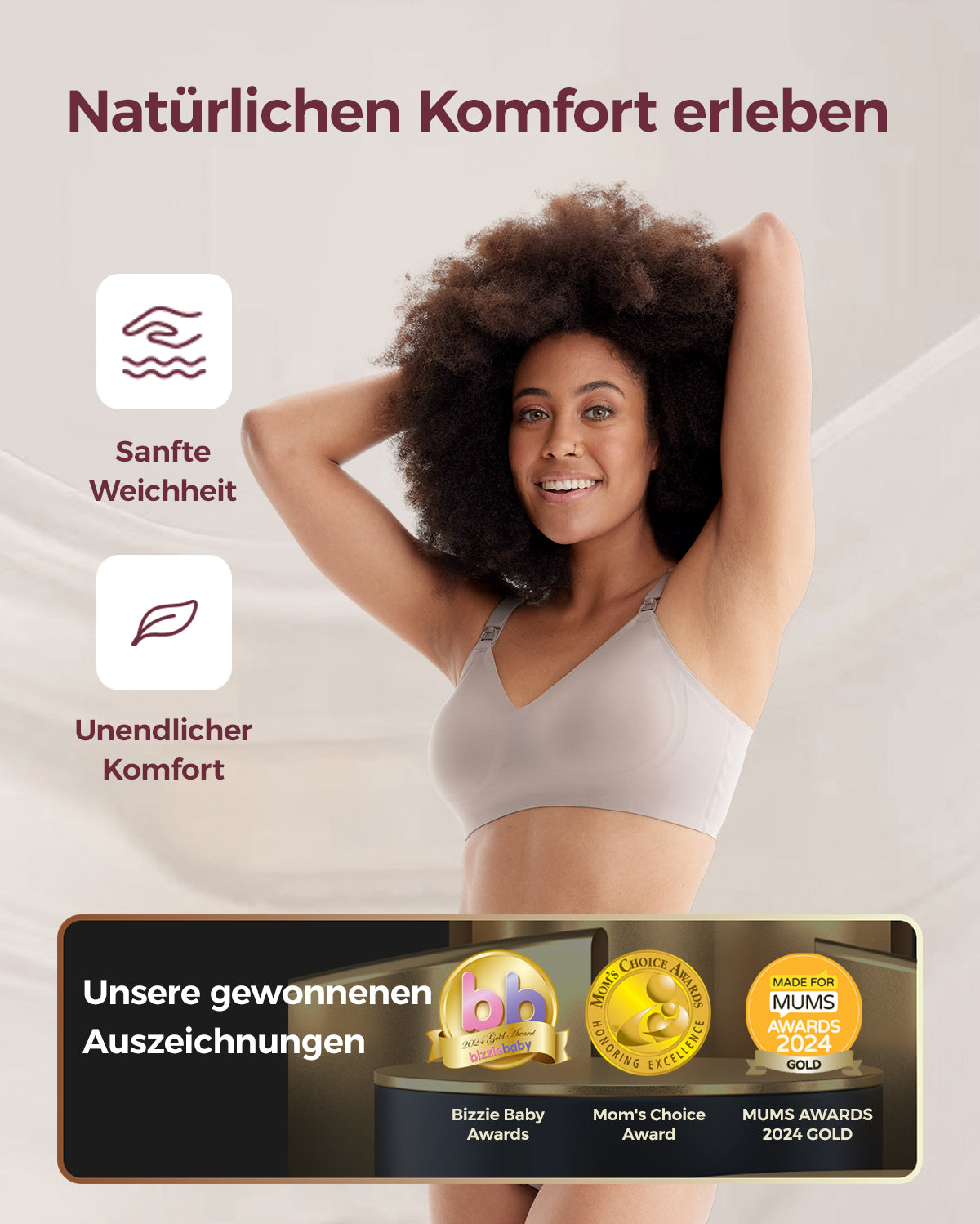 SMOOTH- Ultra weich & Omni Mutterschafts-BH zum Stillen-YN21