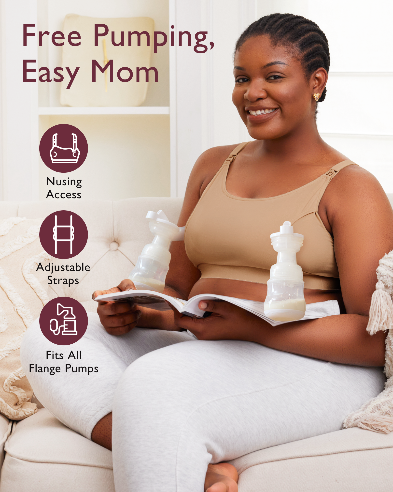 Original Hands-Free Pumping Bra | New Color