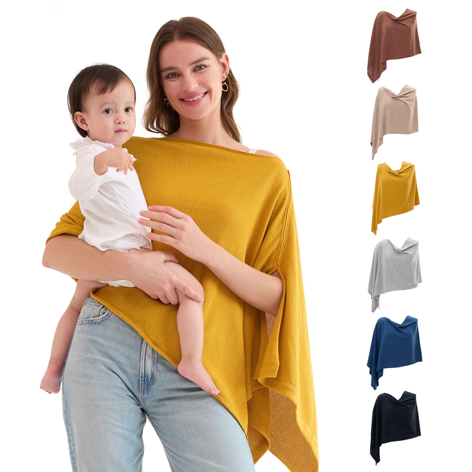 Momcozy Stilldecke - Weicher, atmungsaktiver, vielseitig einsetzbarer Poncho