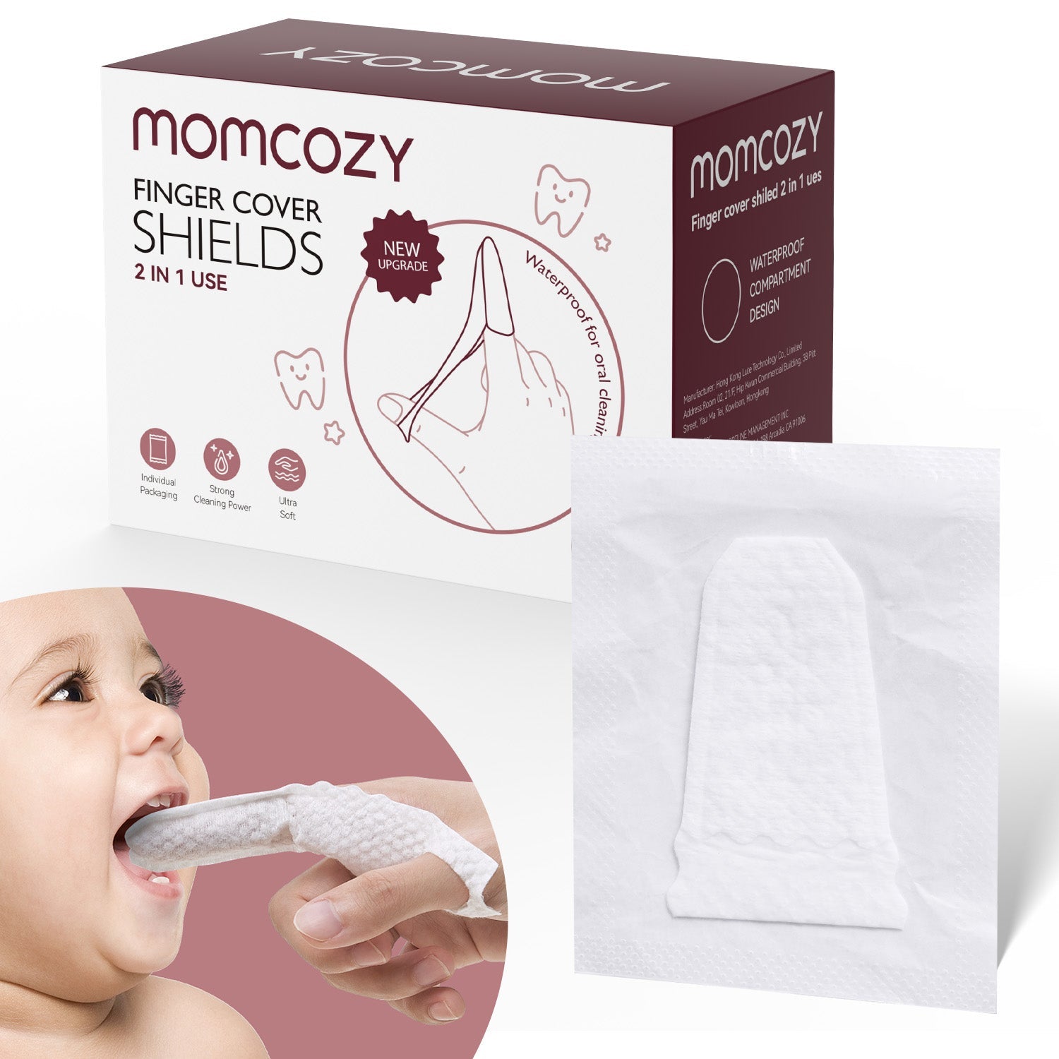 Momcozy Mundpflege-Serie: Fingerreinigungstücher (30ct)