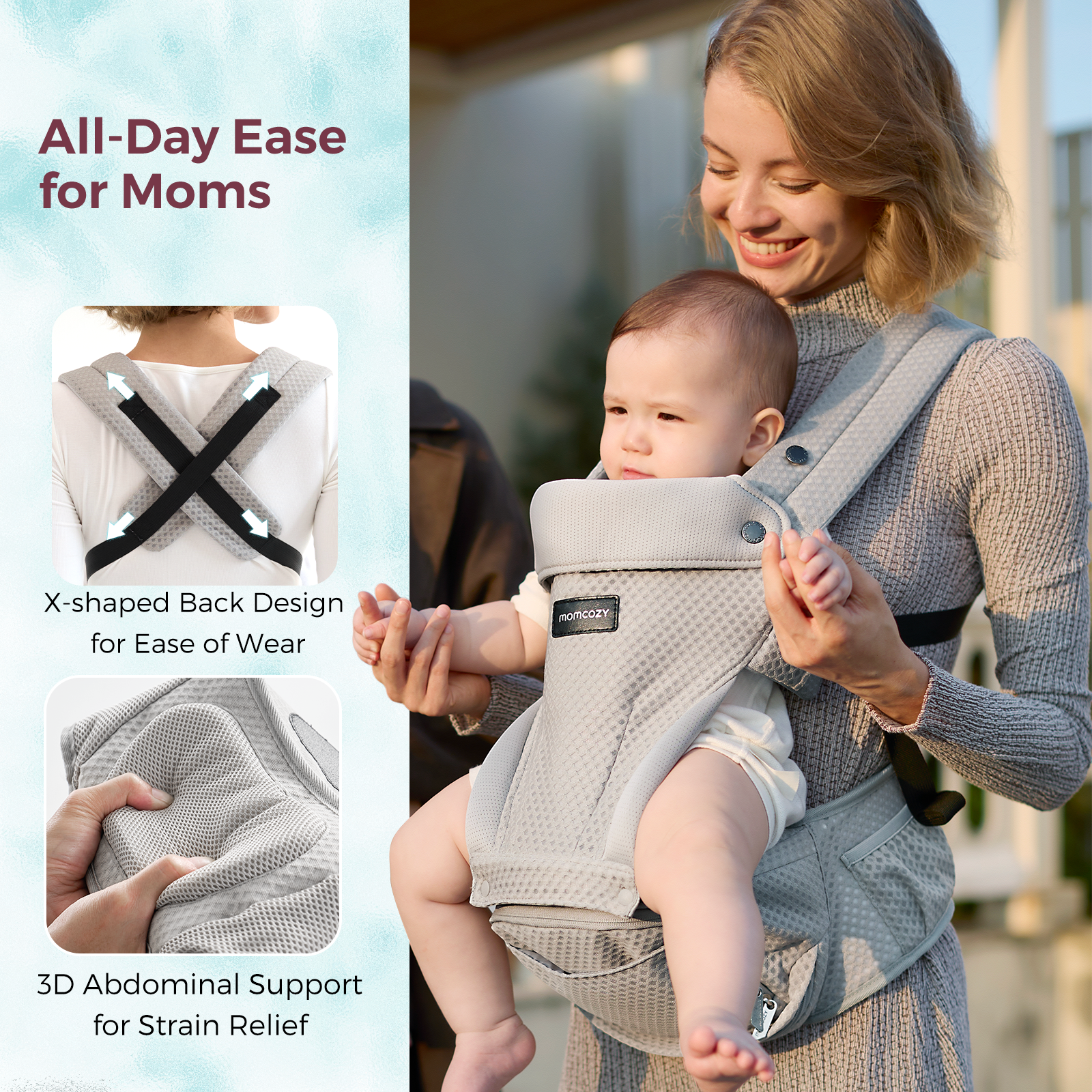 Momcozy Move2Fit Hip Seat Carrier