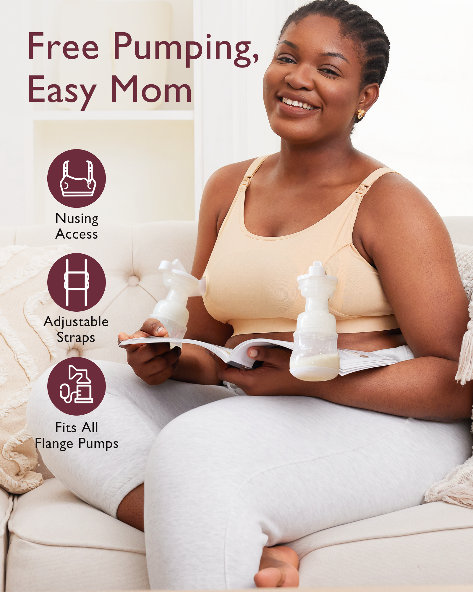 Original Hands-Free Pumping Bra | New Color