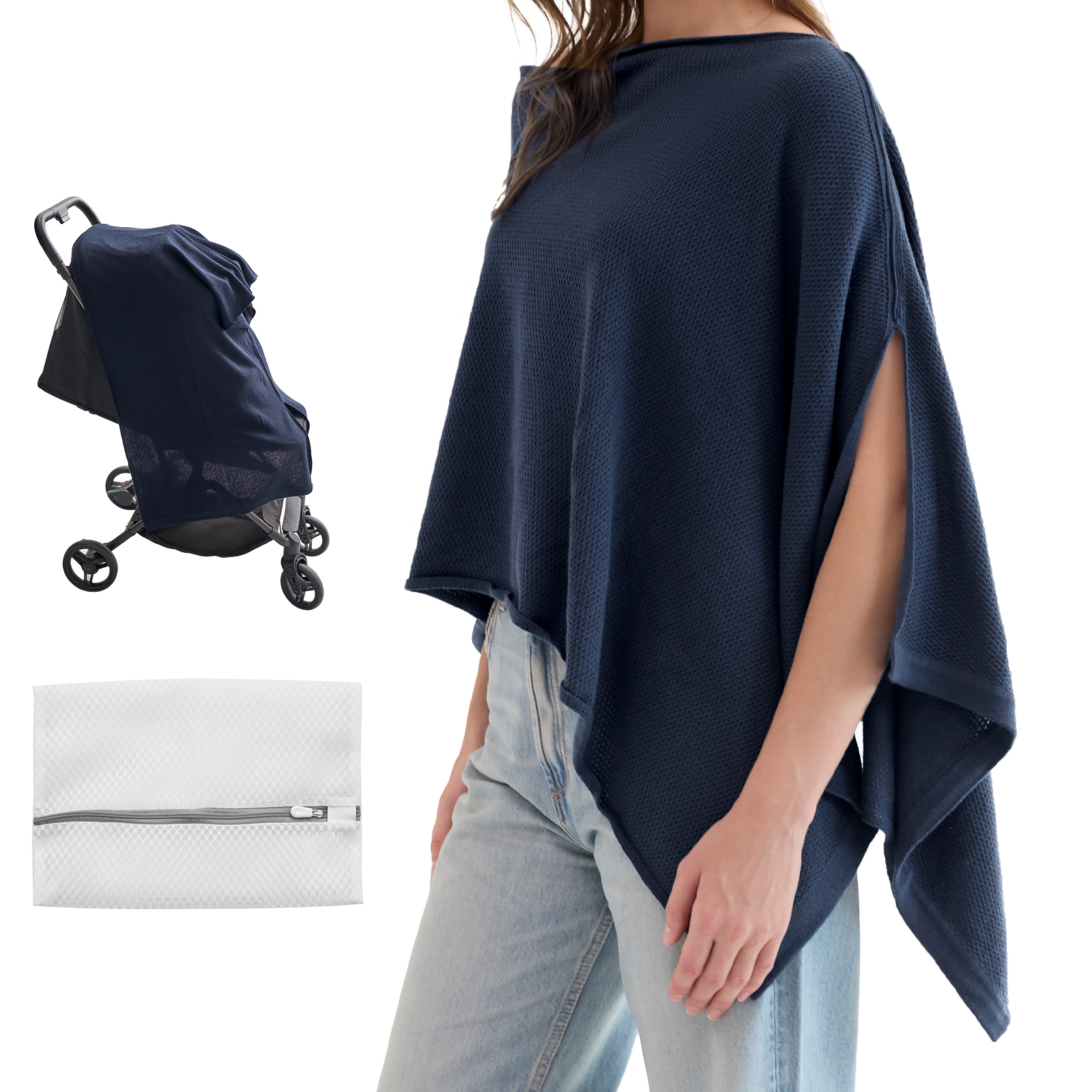 Momcozy Stilldecke - Weicher, atmungsaktiver, vielseitig einsetzbarer Poncho