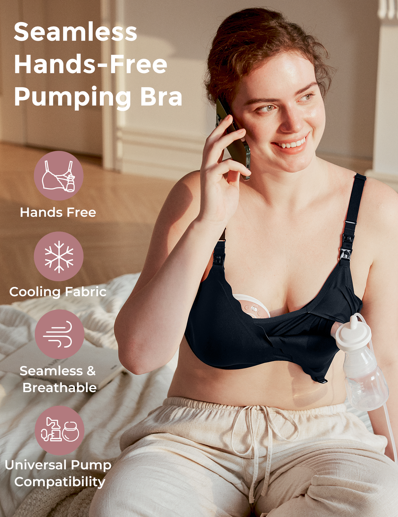 Momcozy Cooling Hands-Free Nursing & Pump Bra