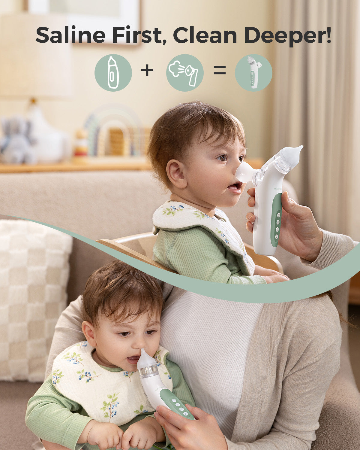 Momcozy 2-in-1 Spray & Suction Electric Nasal Aspirator
