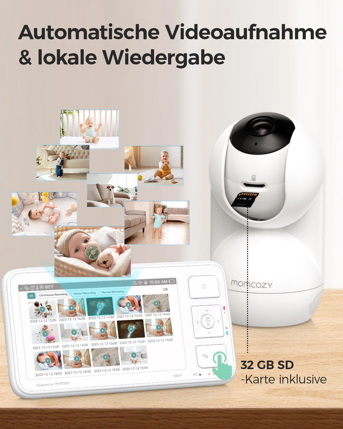 Momcozy 5,5'' Voll HD Video Babyphone - BM03