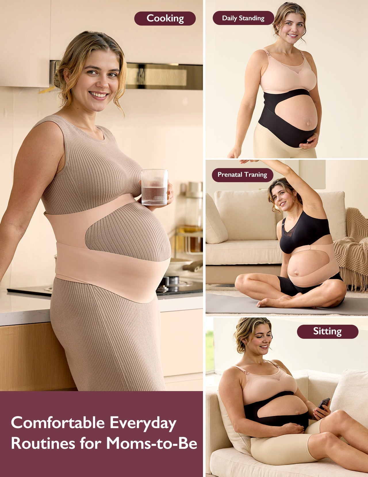 Pregnancy Comfort Bundle: Ergonest Belly Band and Huggable Body Pillow