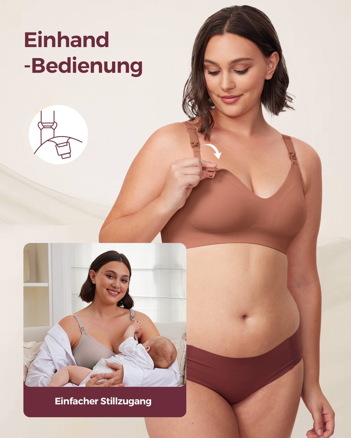 SMOOTH- Ultra weich & Omni Mutterschafts-BH zum Stillen-YN21
