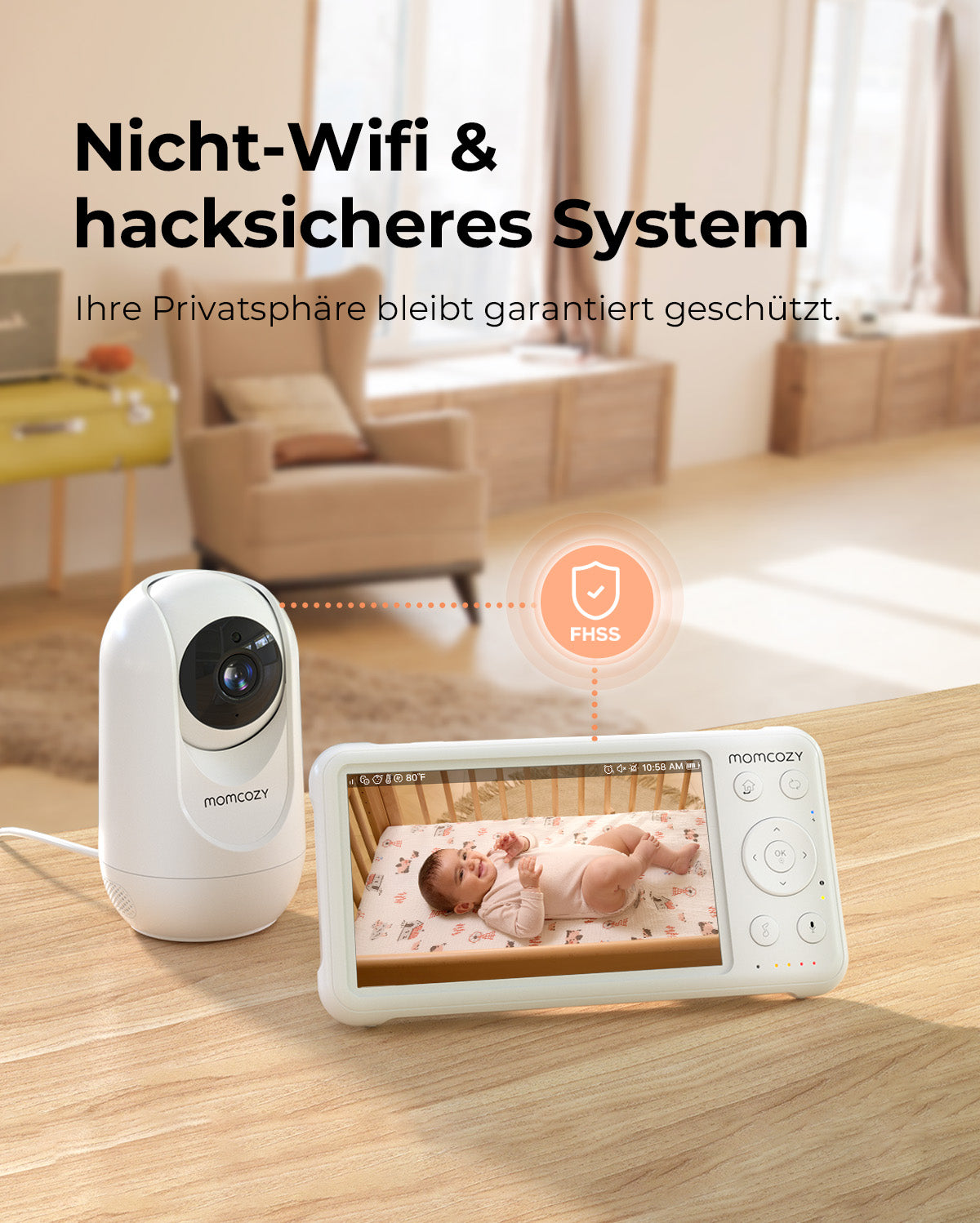 1080P High-Performance Video Baby Monitor For Living Room