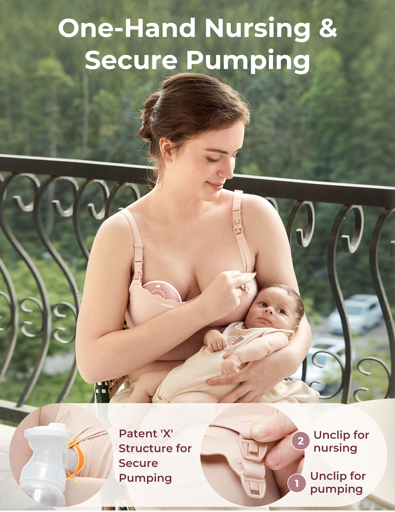 Momcozy Cooling Hands-Free Nursing & Pump Bra