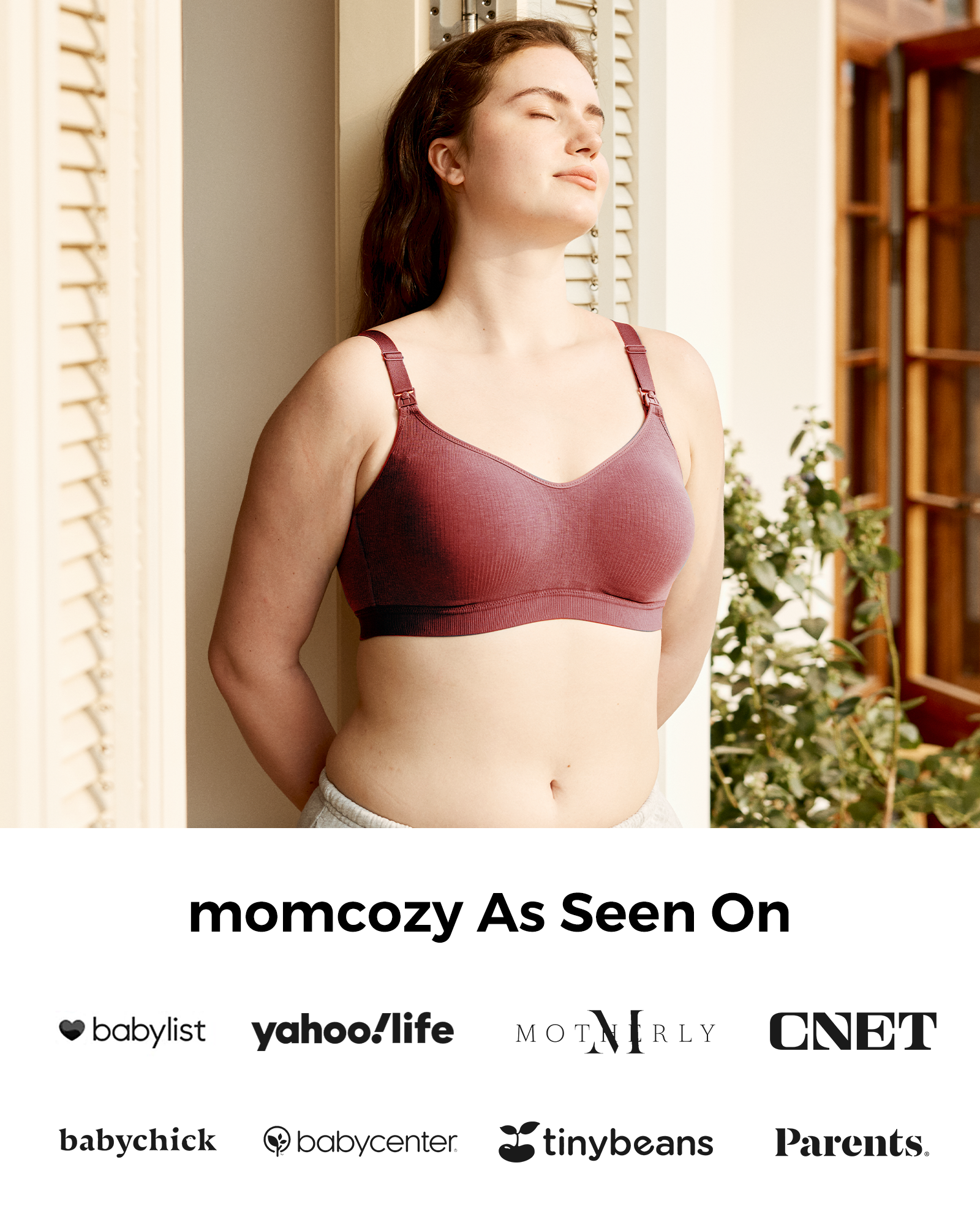 Momcozy Tencel™ Fabric Seamless Breast Pump Bra