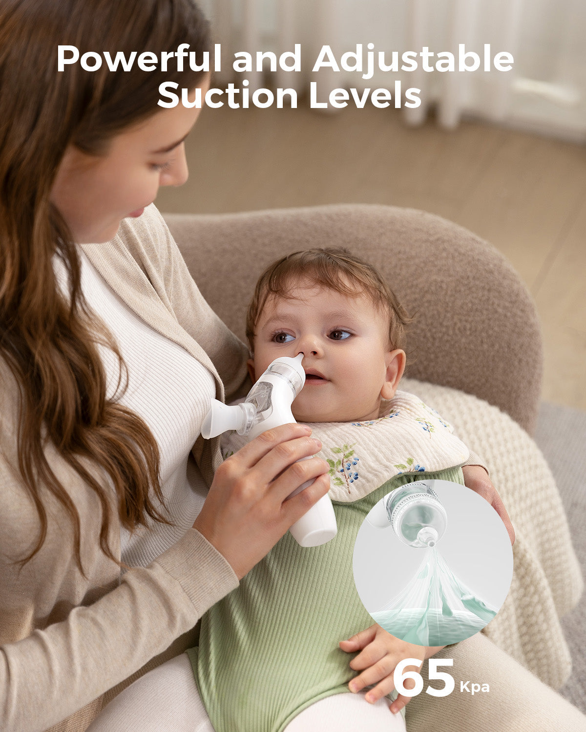 Momcozy 2-in-1 Spray & Suction Electric Nasal Aspirator