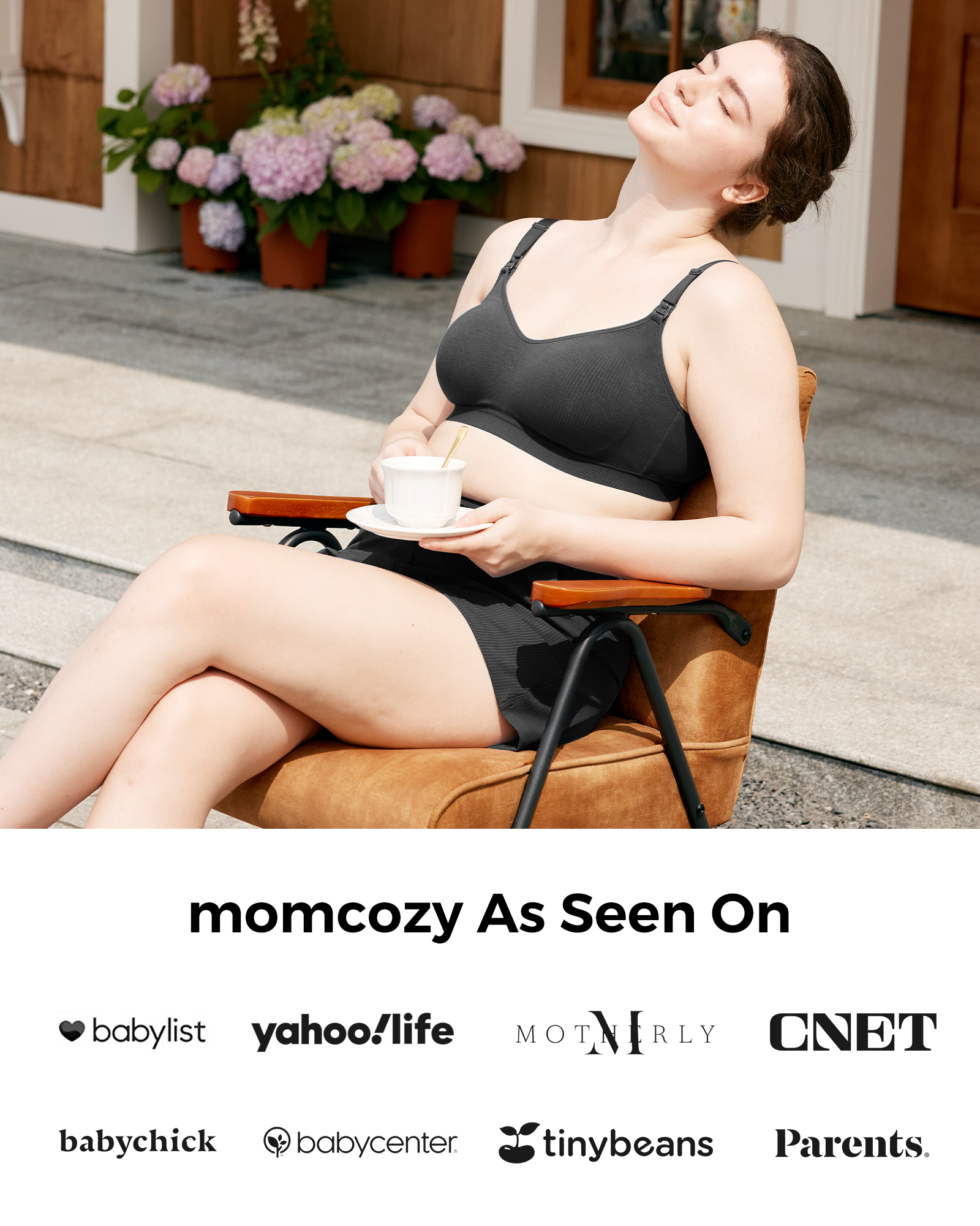 Momcozy Tencel™ Fabric Seamless Breast Pump Bra