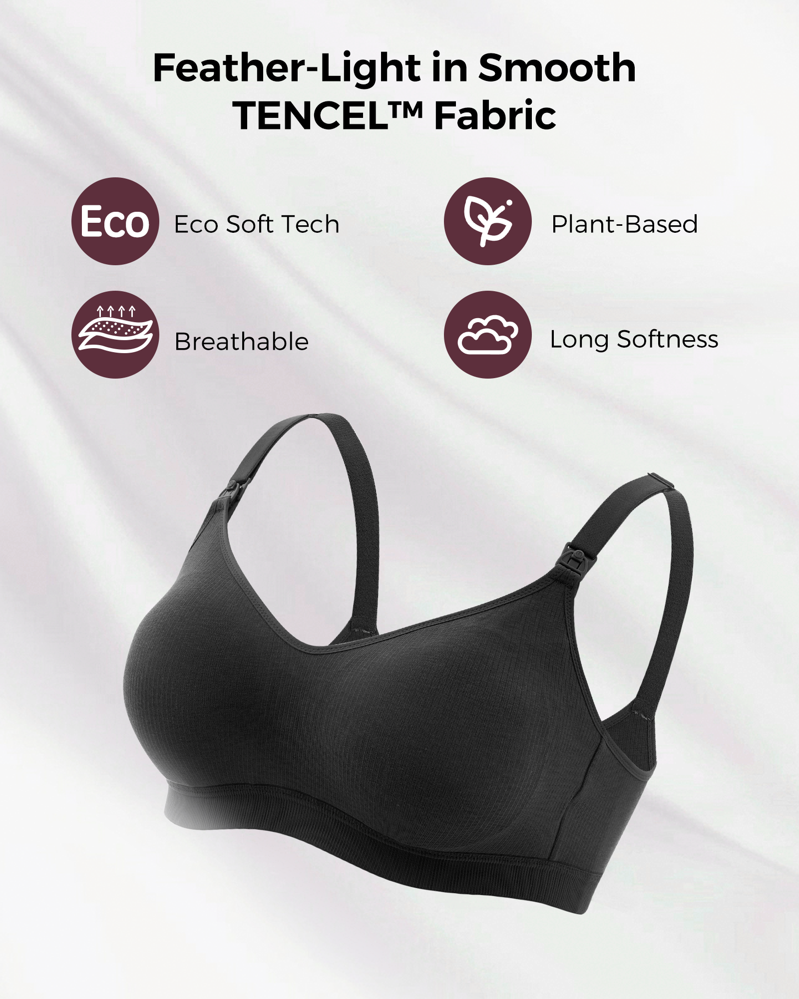 Momcozy Tencel™ Fabric Seamless Breast Pump Bra