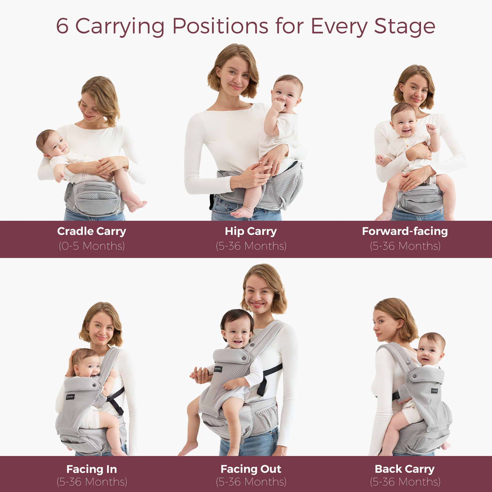 Momcozy Move2Fit Hip Seat Carrier