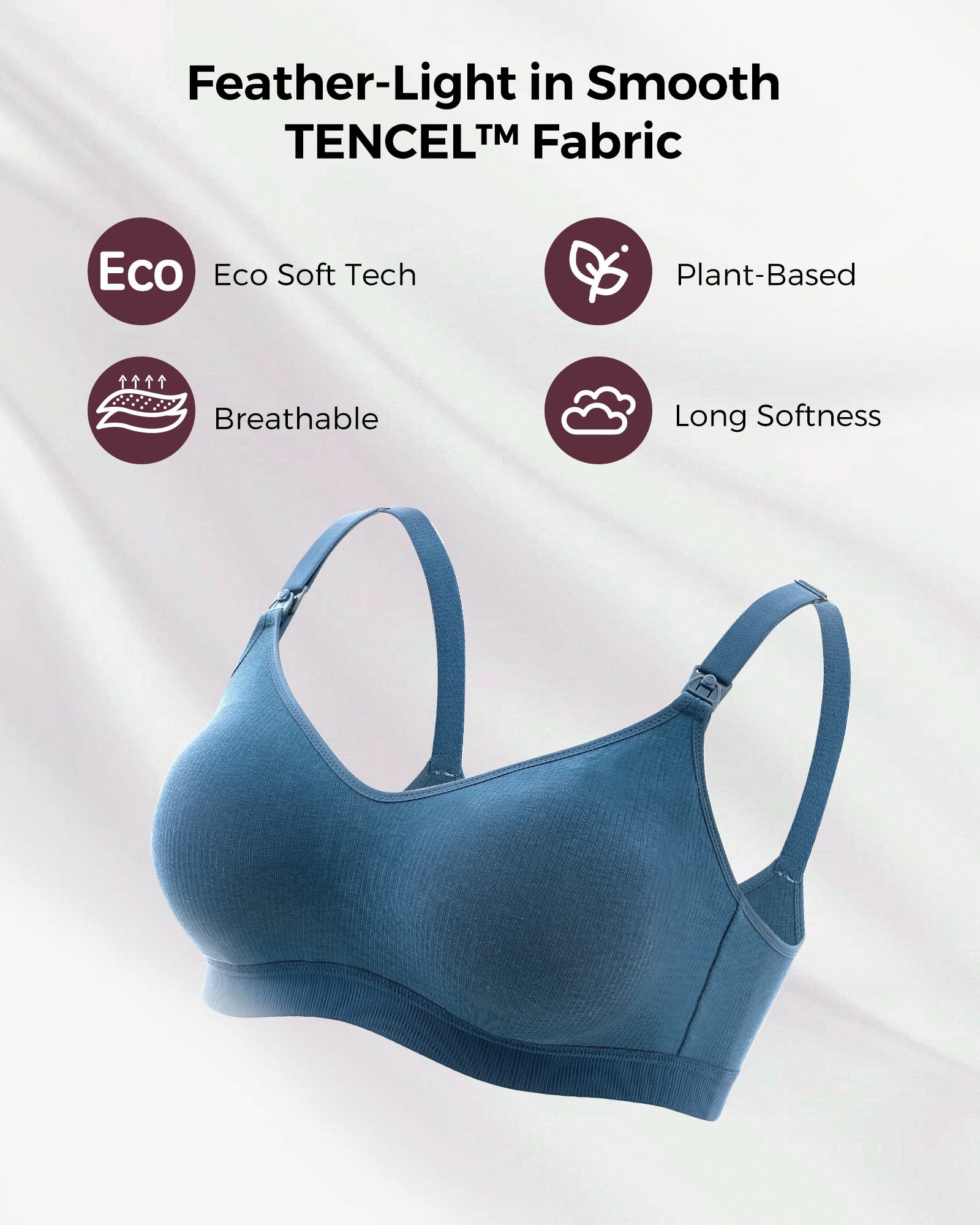 Momcozy Tencel™ Fabric Seamless Breast Pump Bra