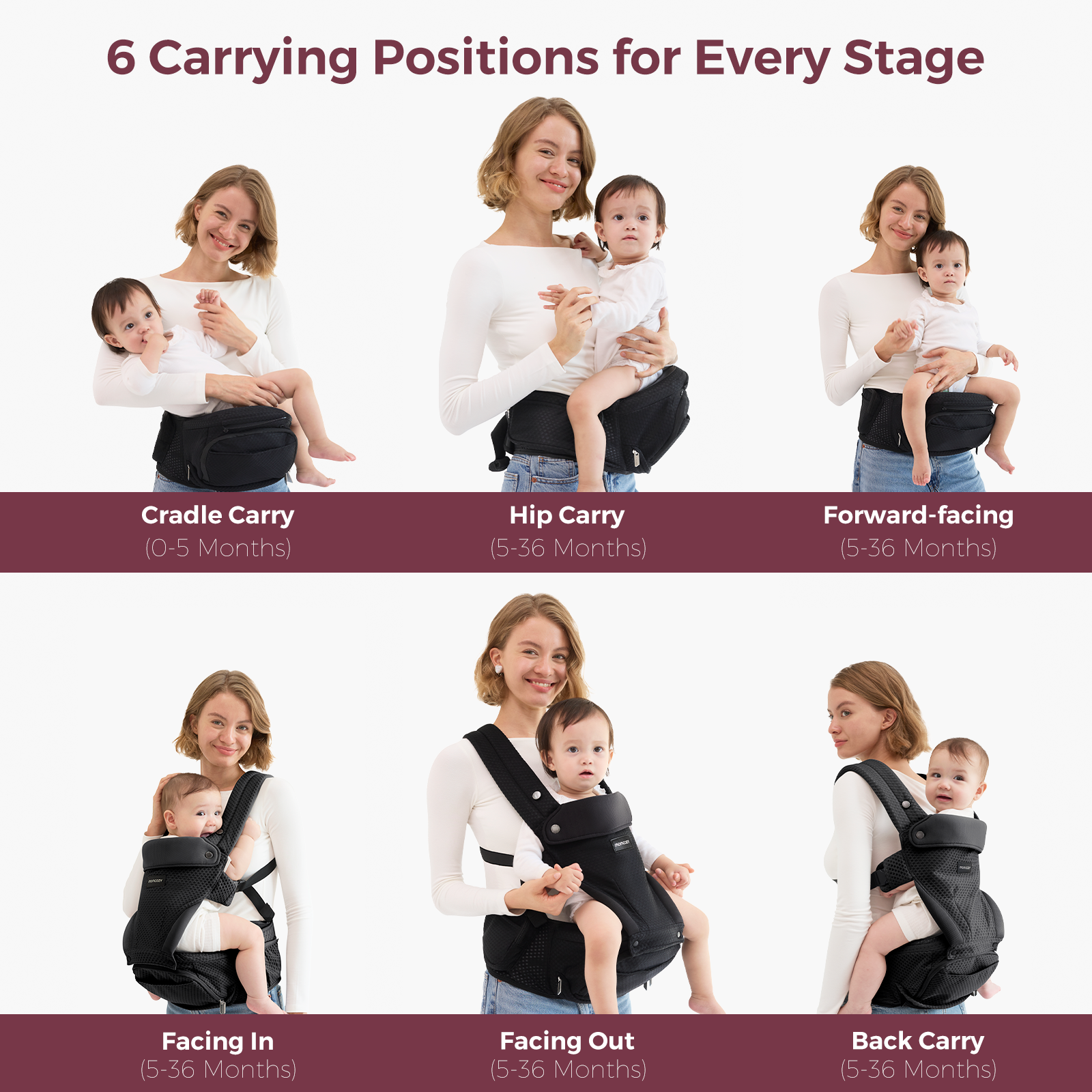 Momcozy Move2Fit Hip Seat Carrier