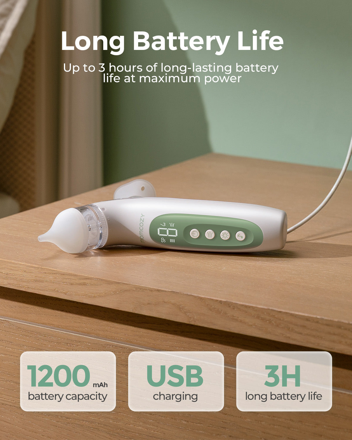 Momcozy 2-in-1 Spray & Suction Electric Nasal Aspirator