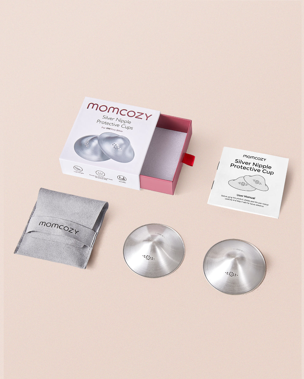 Momcozy Original 999 Silber Brustwarzenschilder