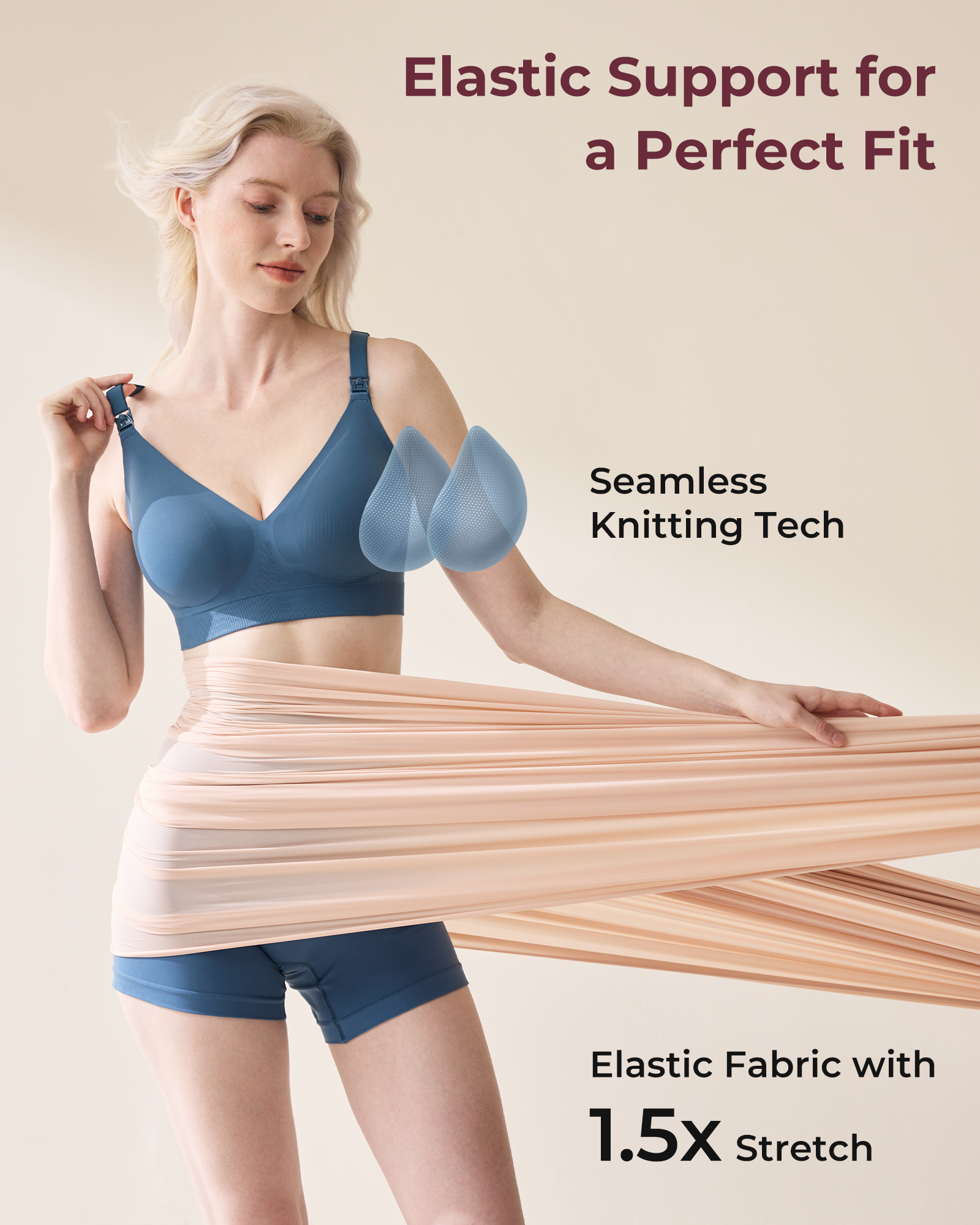Momcozy CoolFit Nursing Bra—Ultra Stretch