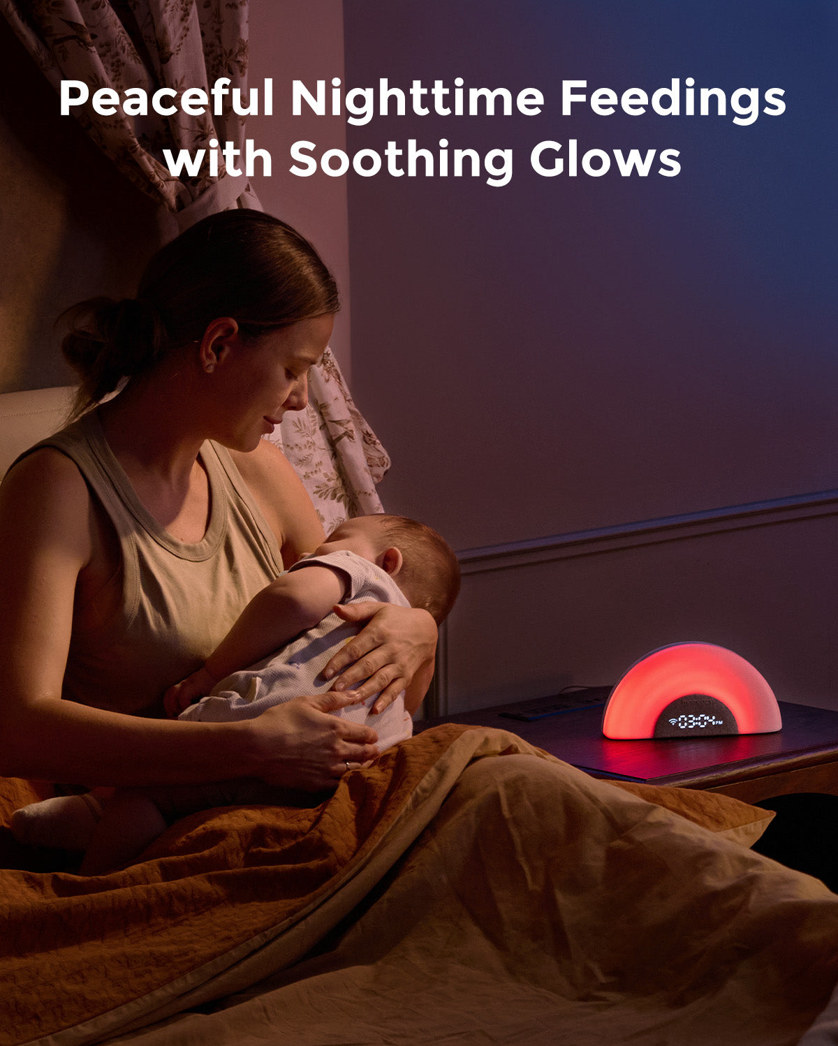 DreamSync™ Intelligente Baby Sound Maschine - Regenbogenlicht & App-Steuerung