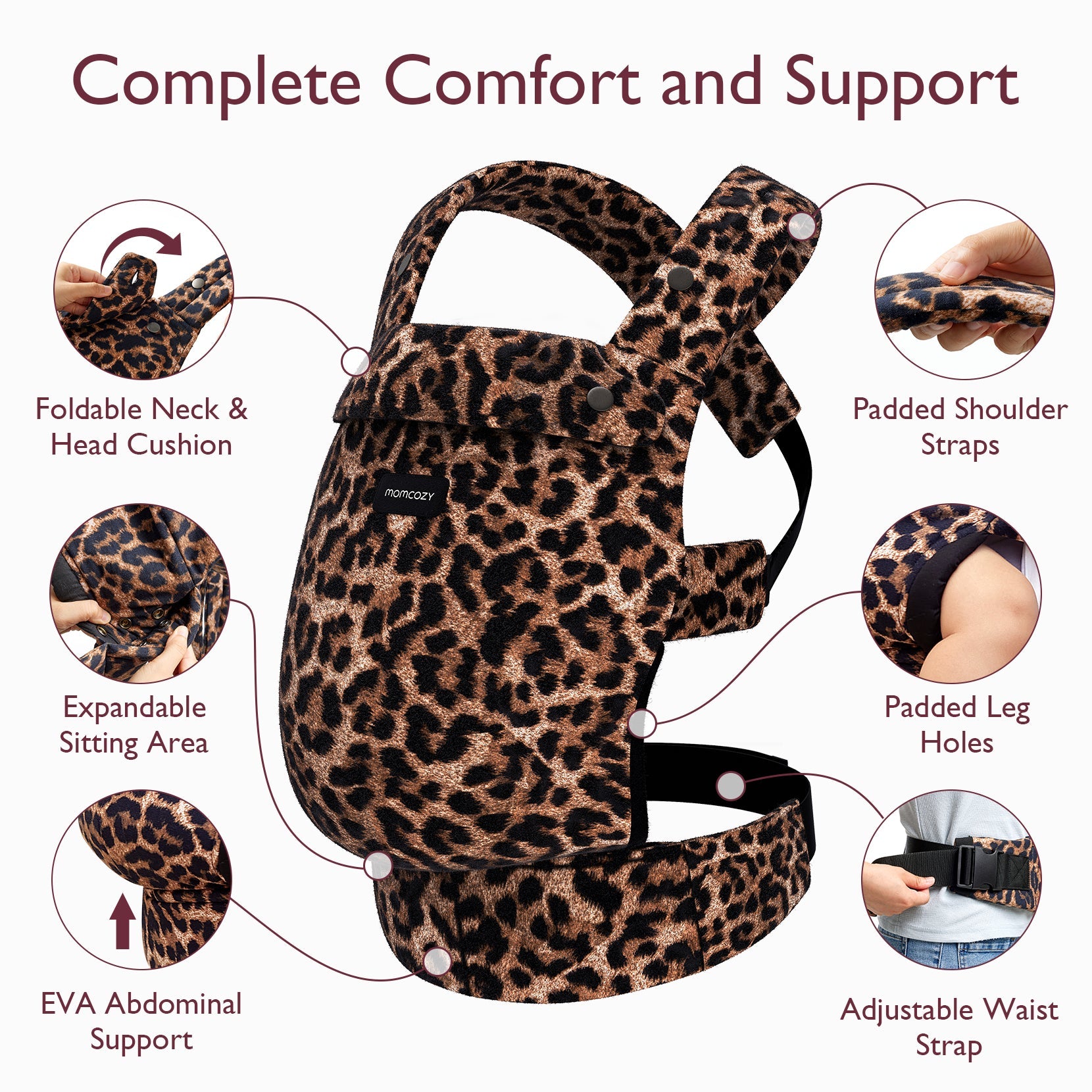 Momcozy PureHug Baby Carrier - Black