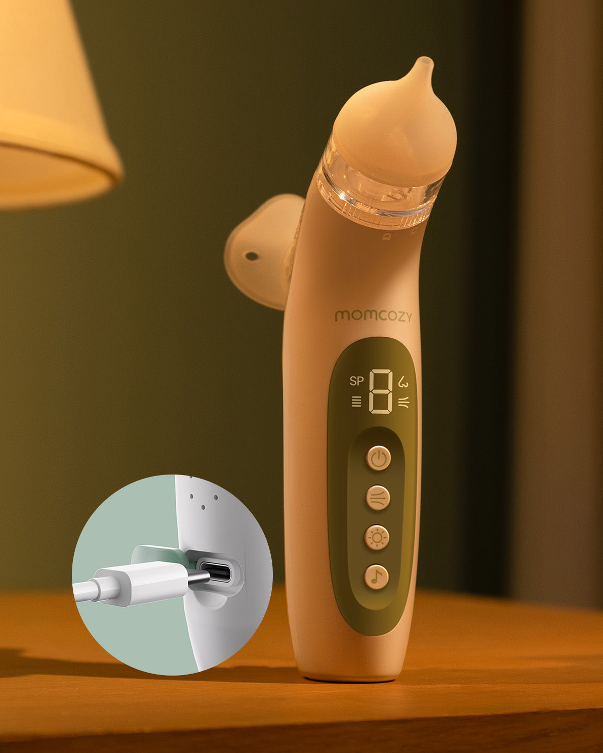 Momcozy 2-in-1 Spray & Suction Electric Nasal Aspirator