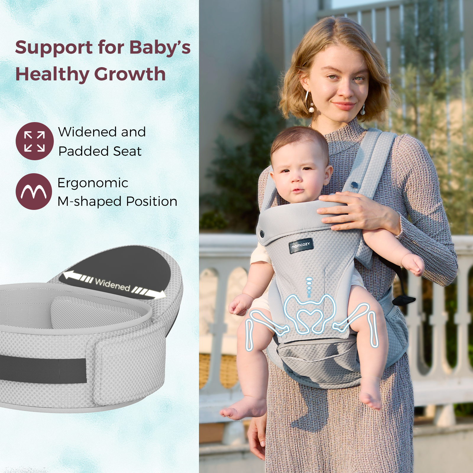 Momcozy Move2Fit Hip Seat Carrier