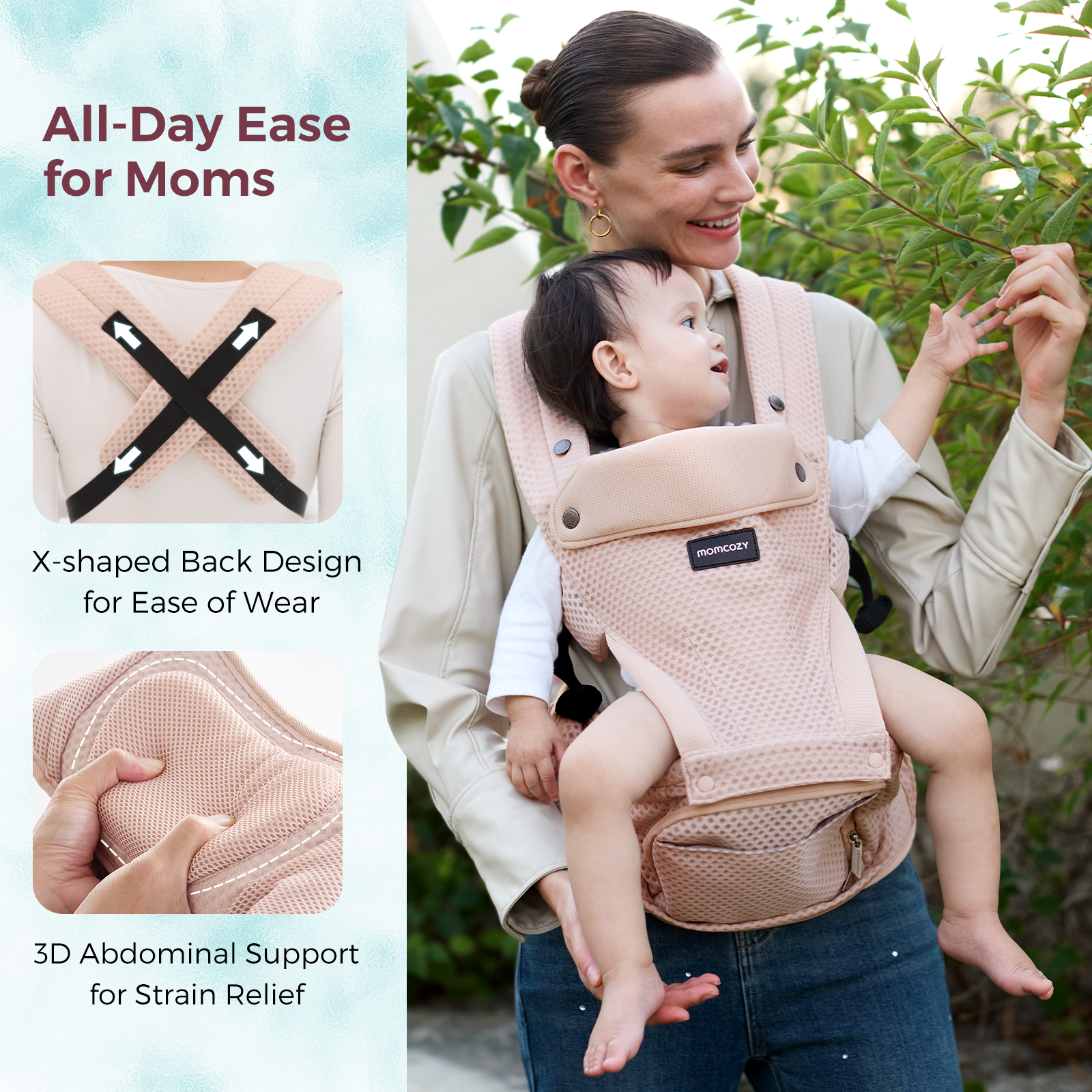 Momcozy Move2Fit Hip Seat Carrier