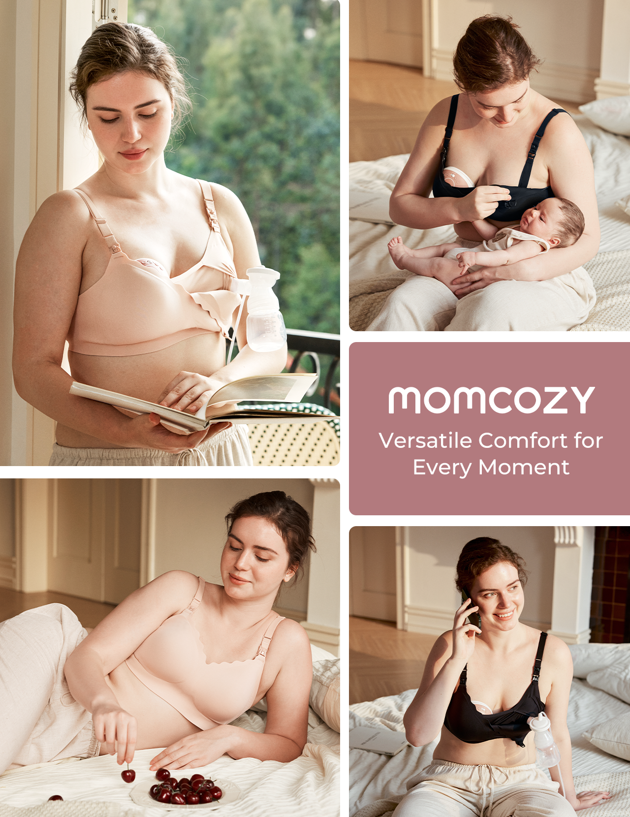 Momcozy Cooling Hands-Free Nursing & Pump Bra