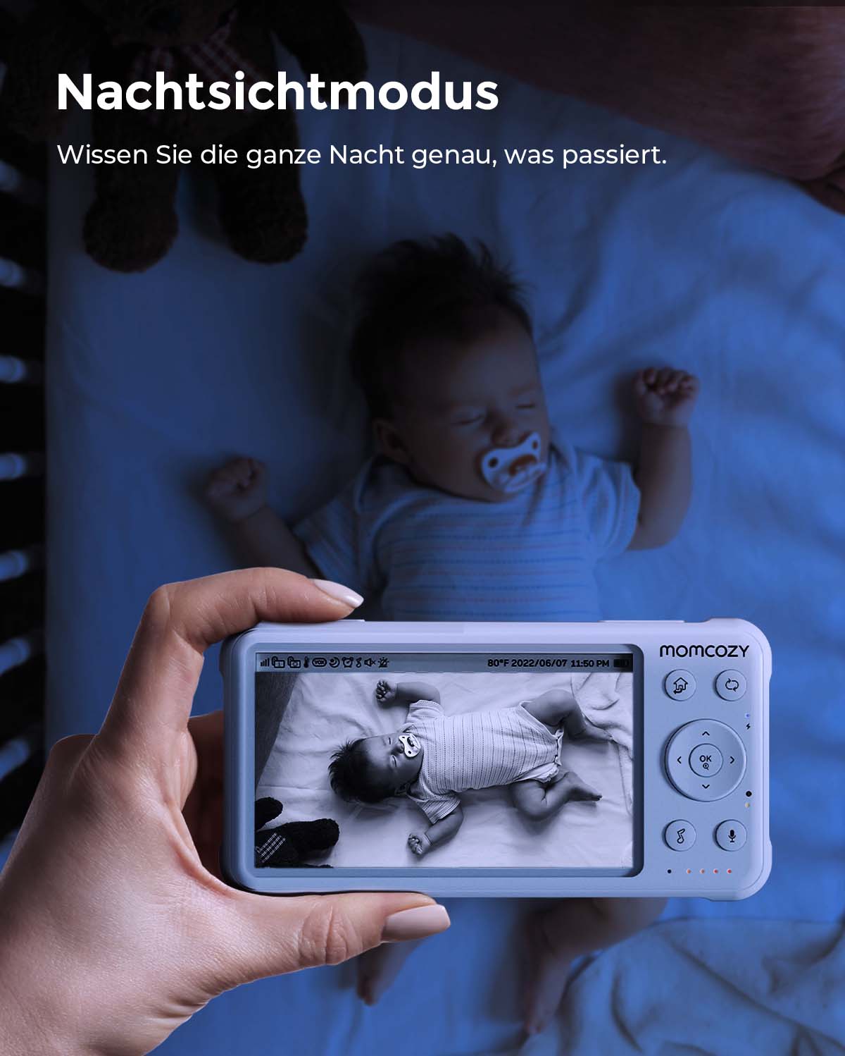 1080p Full HD Camera for Video Baby Monitor Features Pan-Tilt-Zoom