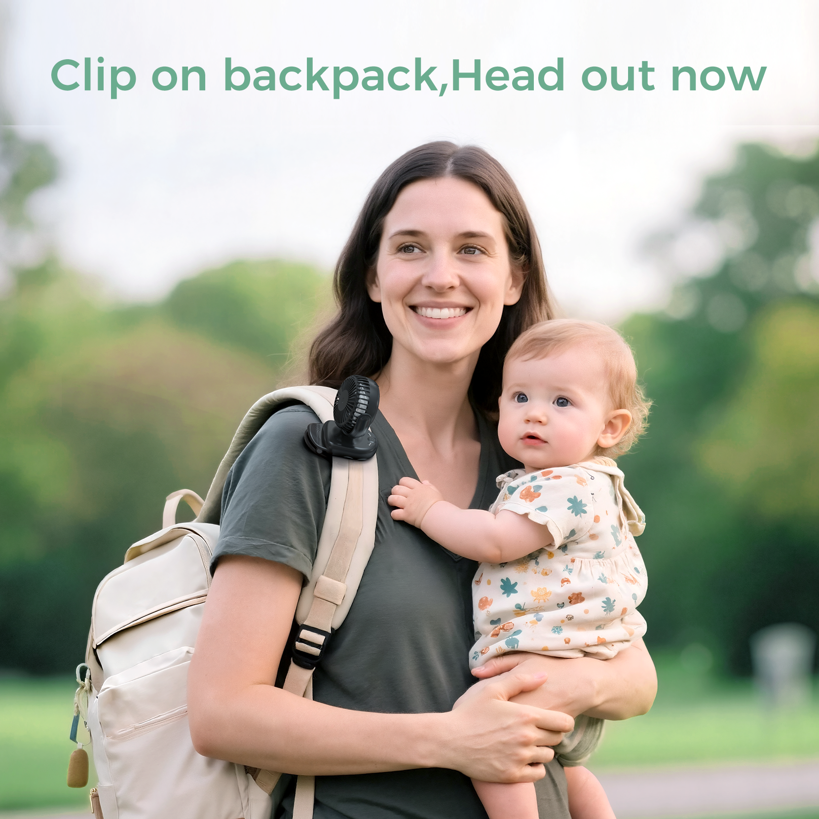 Momcozy Clip-On 4-Speed Stroller Fan