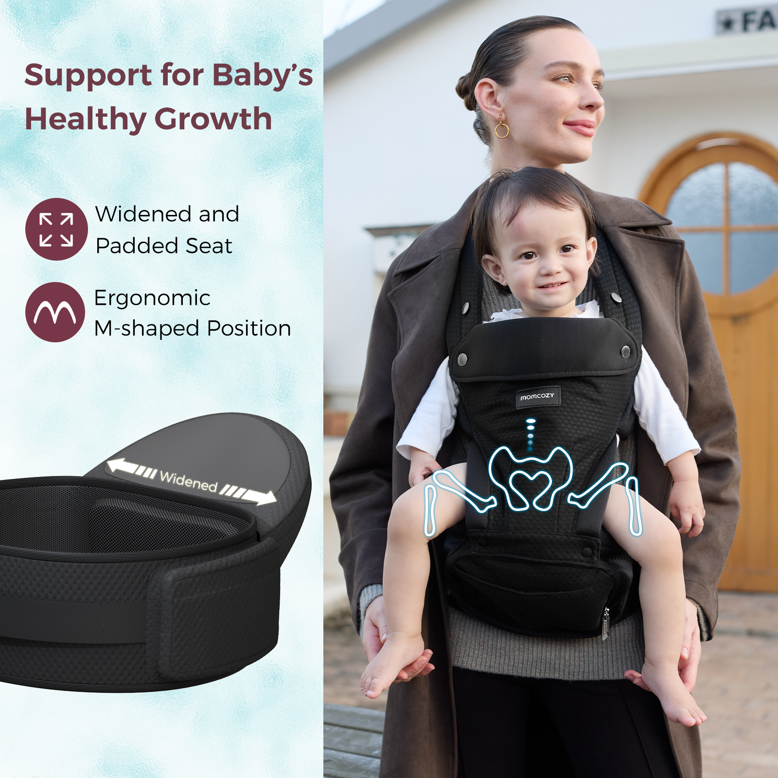 Momcozy Move2Fit Hip Seat Carrier