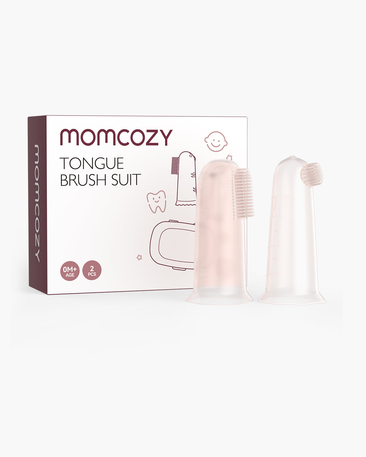 Momcozy Mundpflege-Serie: Fingerzahnbürste (2 Stk.)