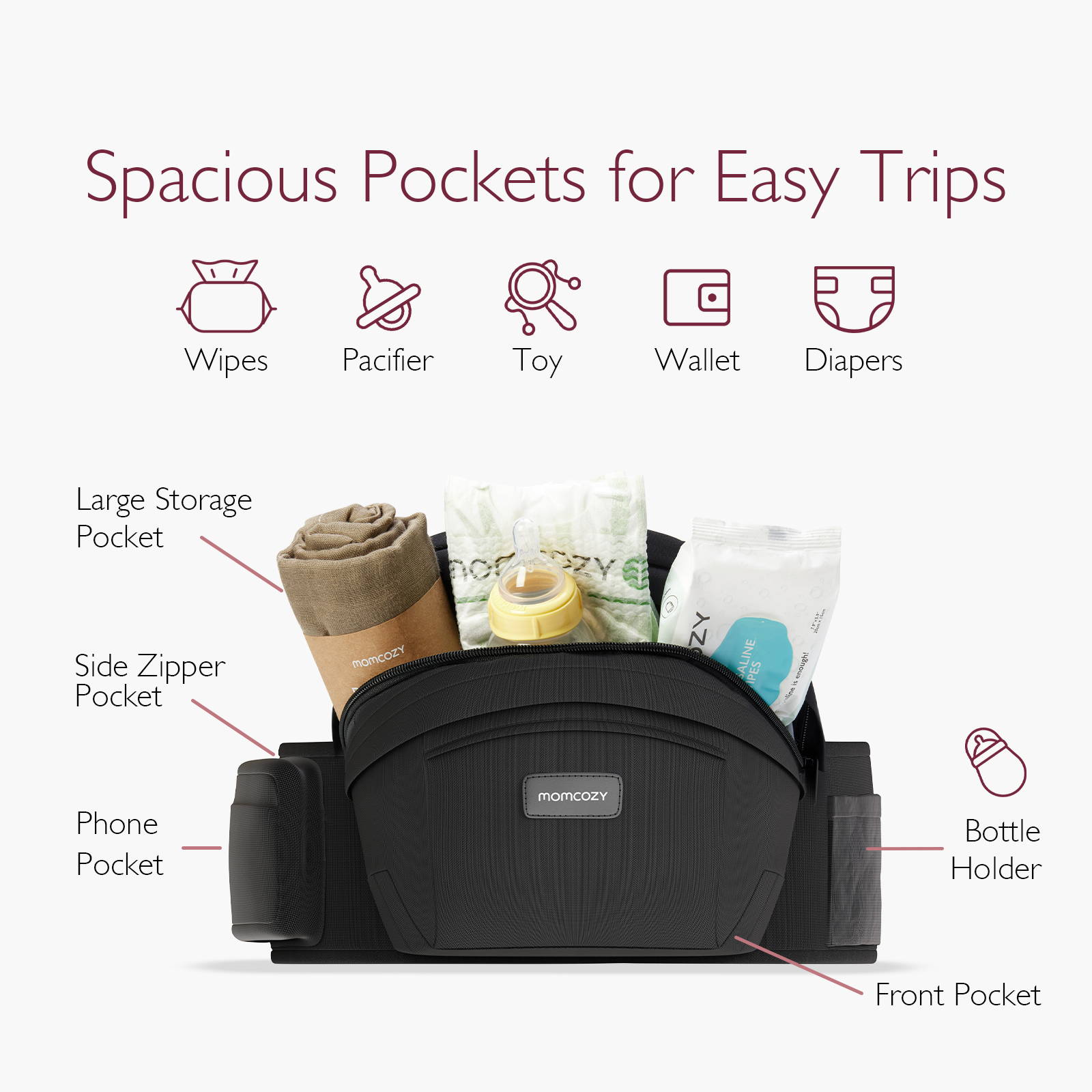 Momcozy Wander360 Hüftsitztrage