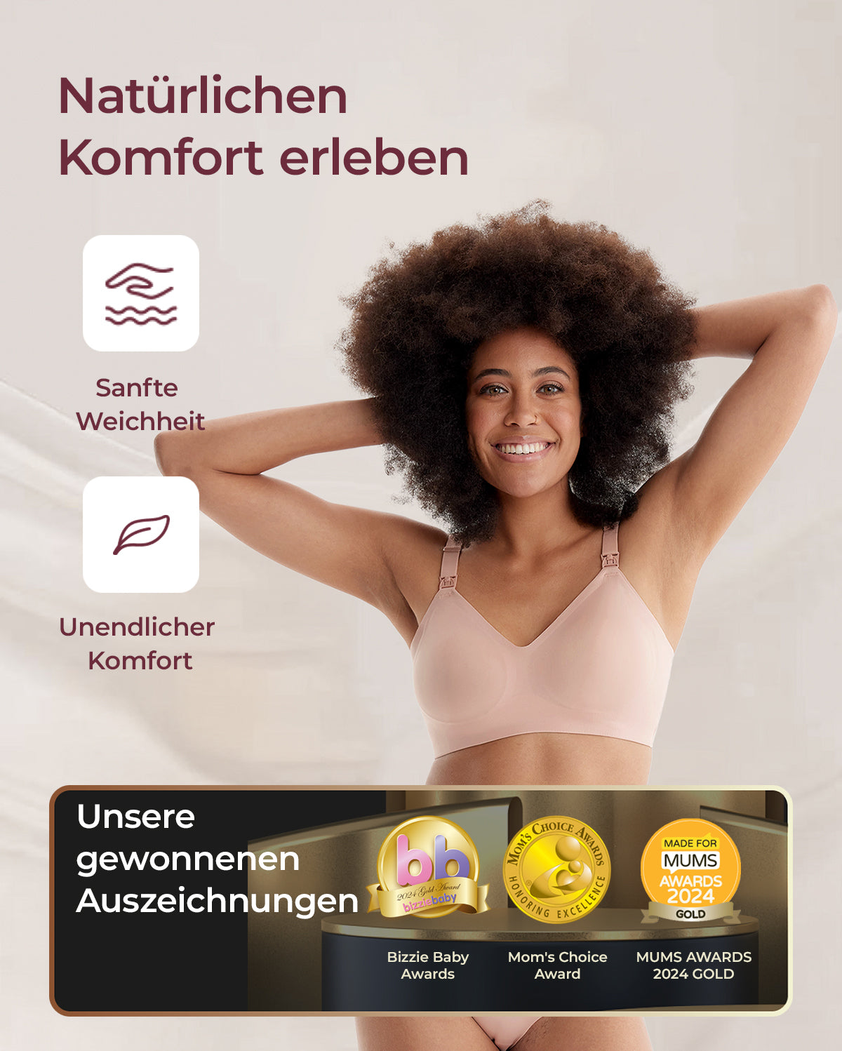 SMOOTH- Ultra weich & Omni Mutterschafts-BH zum Stillen-YN21