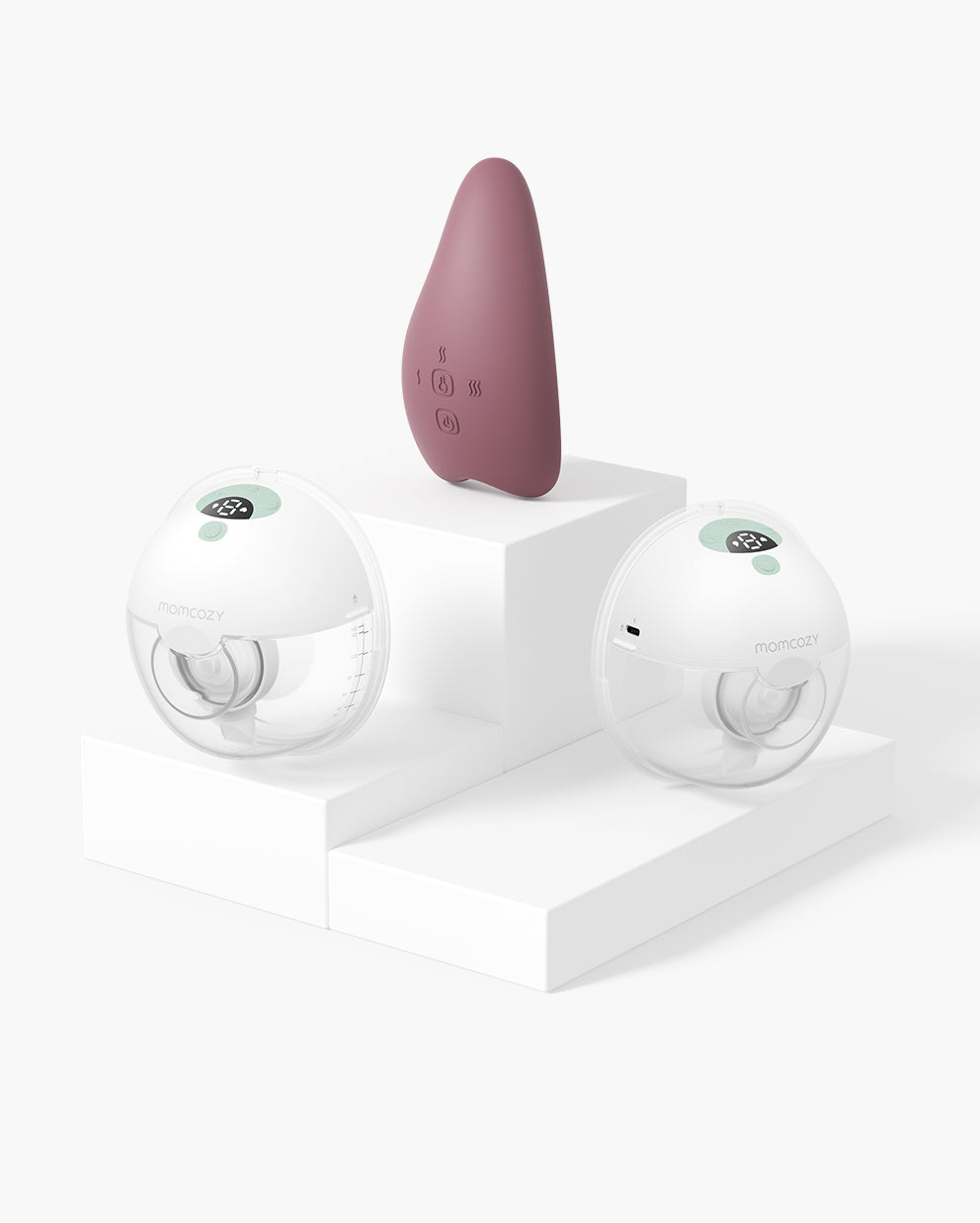 M5 Massage Bundle: Zwei M5 Tragbare Milchpumpe und ein Brustmassagegerät