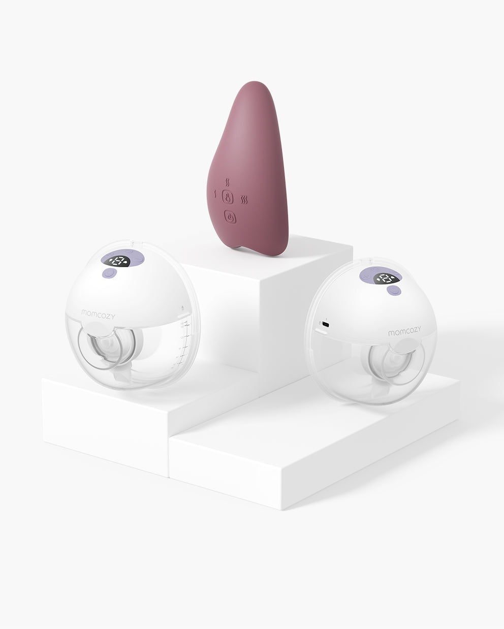 M5 Massage Bundle: Zwei M5 Tragbare Milchpumpe und ein Brustmassagegerät